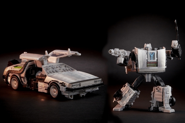 delorean transformer toy