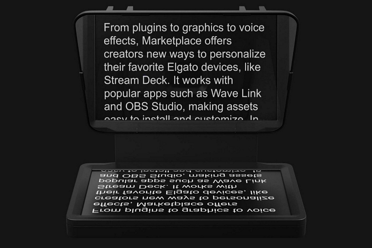 Elgato Prompter turns your streaming cam or webcam into a teleprompter