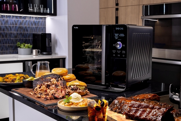 This GE Profile Smart Indoor Smoker Brings The BBQ Inside